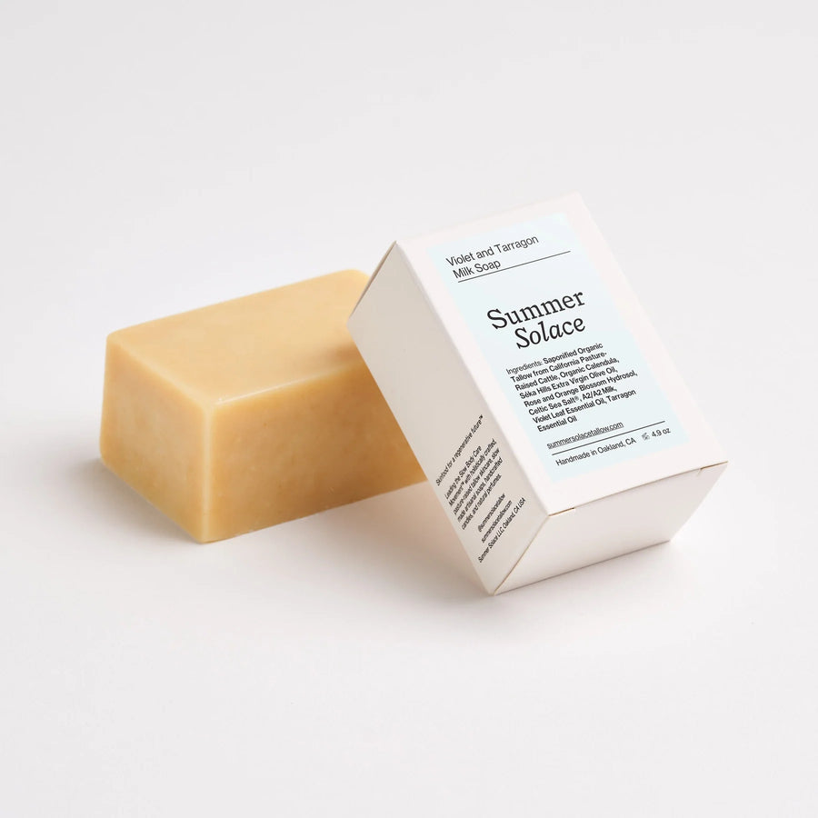 Violet and Tarragon Milk Soap - Regenerative Tallow